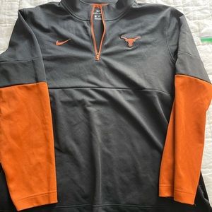 University of Texas Black and Burnt Orange Dri-Fit Pullover